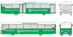 Брендування автобуса ТМ "Прикарпаткабель". м.Івано-Франківськ